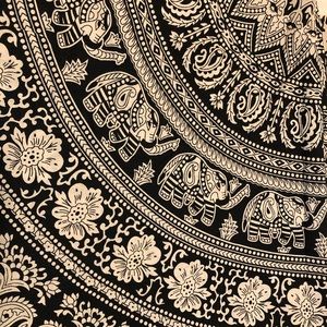 TAPESTRY 🌸 Floral 🐘 Elephant Cream